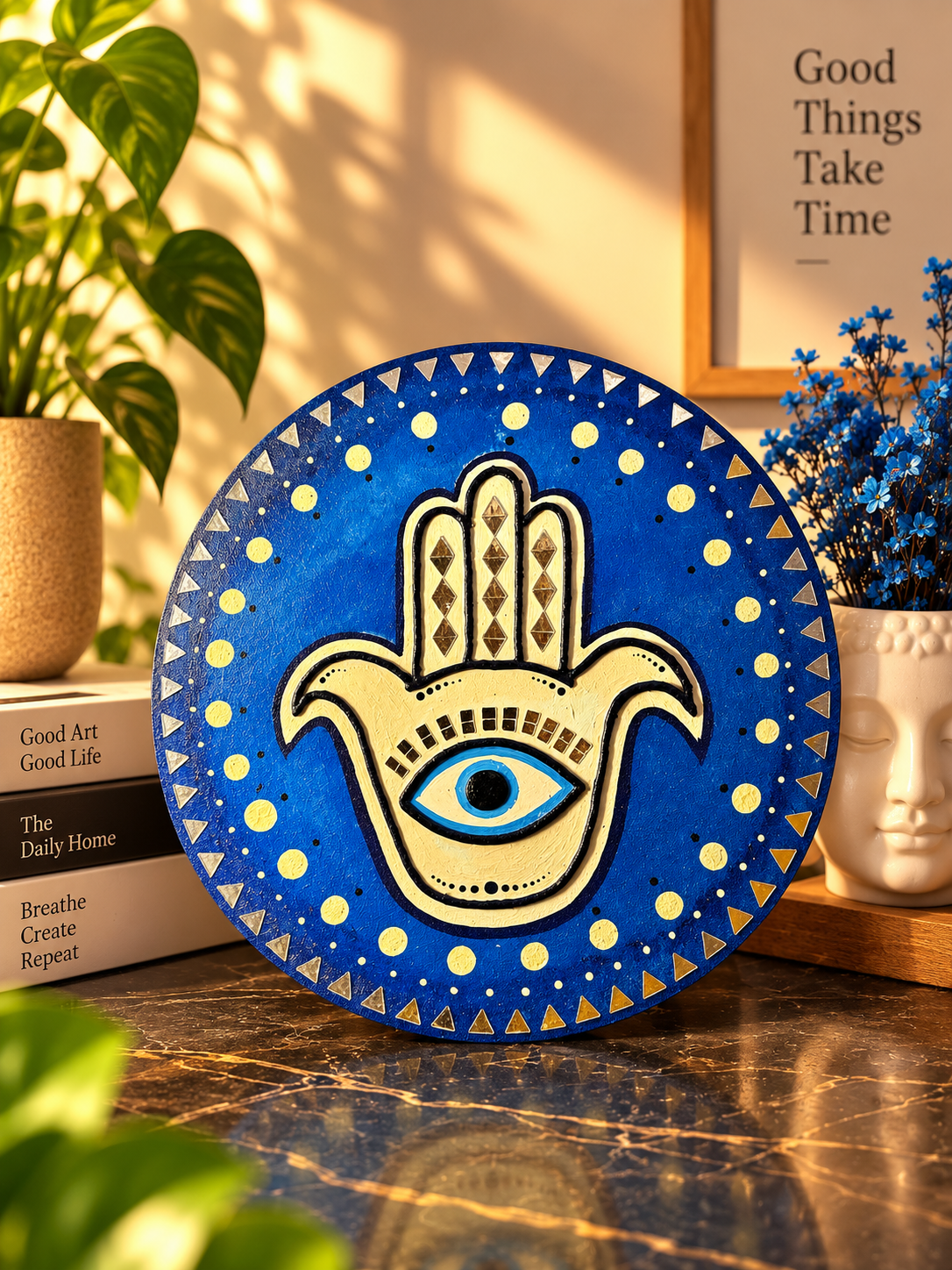 The Watchful Hand — Mixed media by Pranjal