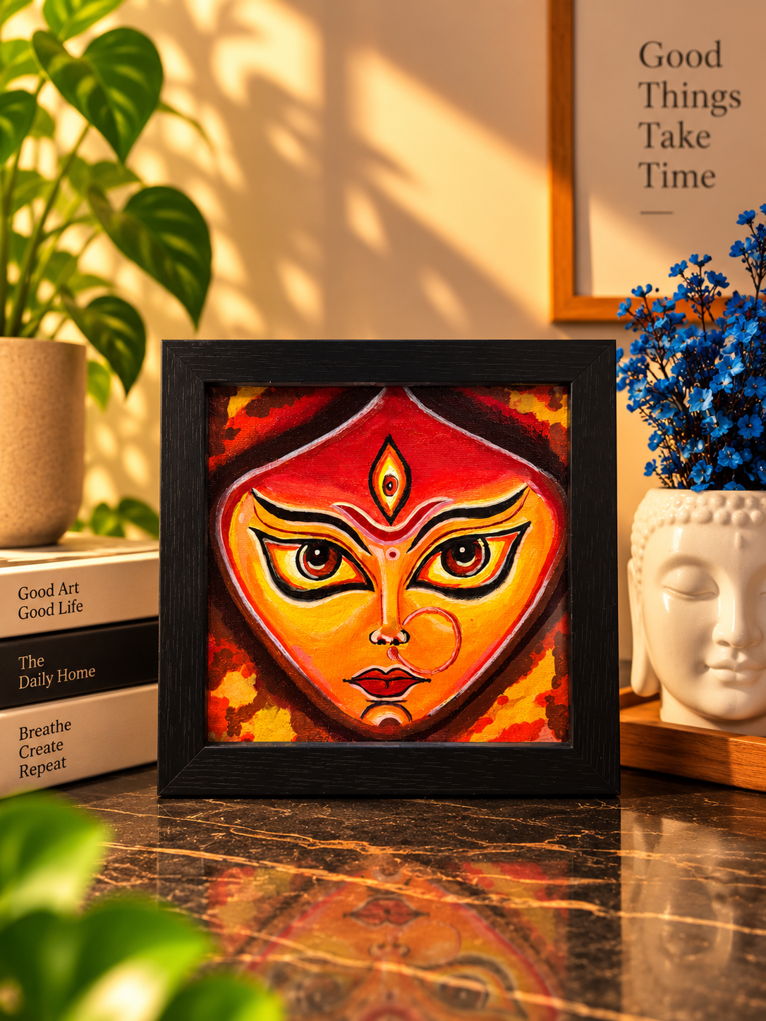 The Gilded Third Eye — Oil on canvas by Pranjal